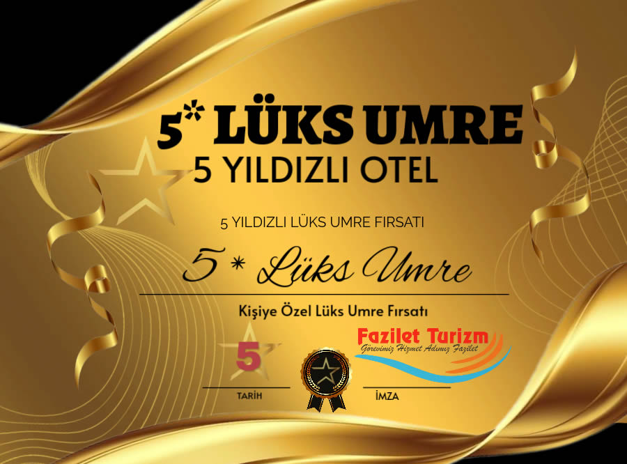 5 Yıldızlı Umre Turu Diyanet Onaylı Umre